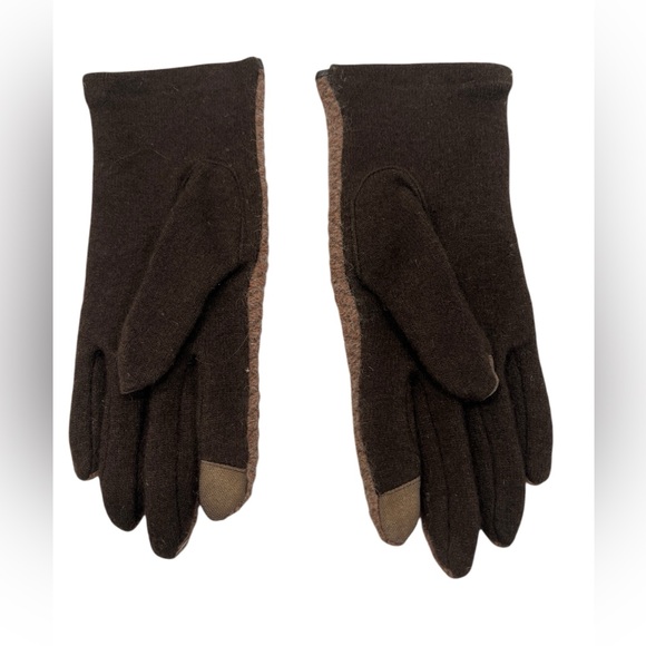Angora Wool Brown Gloves size Small S with 4 Phone Tip Fingers. Beauty & comfort - Picture 3 of 6